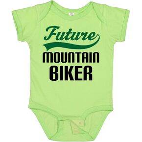 inktastic Future Mountain Biker Baby Bodysuit