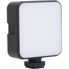 LED Video Light Portable, LED Light 64 LED Beads, Dual Color Light Modes, with 1/4 inch Screw Hole and 3 Cold Shoe Mounts for Photography, Video Recording Conferencing
