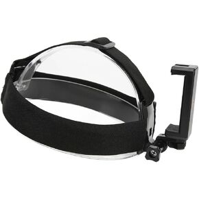 Camera Head Strap Multipurpose Adjustable Cellphone Selfie Head Mount Strap Action Camera Broadly Compatible Practical Tool for Skiing Snowboarding Motocross Black