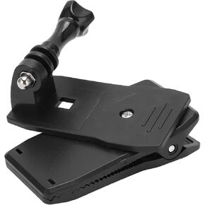 Camera Clip, Action Camera Clip Holder, Camera Holster Wearable Device 360° Rotating Base Clip Backpack Strap Clip With Buckle
