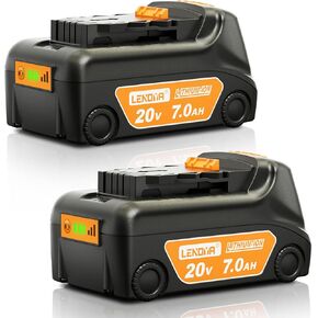 Upgraded 7.0Ah Replacement for Dewalt 20V Battery 2Packs 20V Max High Capacity