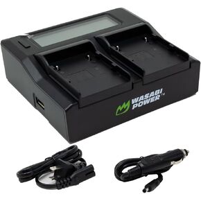 Wasabi Power Dual Charger for Canon BP-A30, A60, A65 and Canon C300 Mark II, C200, C200B, XF605, XF705