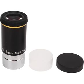 1.25in 66 Degree Wide Angle Astronomical Telescope Eyepiece 6mm Focal Length Green Film Lens Replacement for Observation