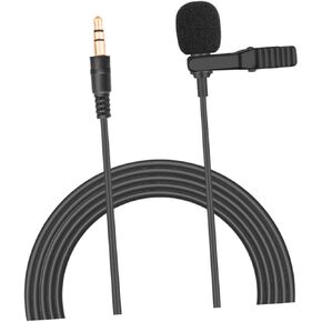 ARTIBETTER 2 Compatible Lapel Clip-on Mic 3.5mm Metal Plastic Clip for Vlogging Streaming