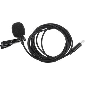 Kisangel Professional USB-c Mic for Laptop Lav Mic Clip on Condenser Microphone for Streaming