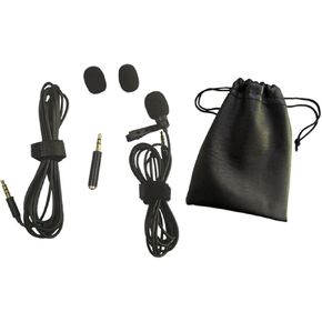Supvox 6-in-1 Lapel Mic Kit Contenser Clip Mic Mic Clip 2M Cable Case Care of Camera Smartphone DSLR