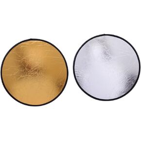 Vaguelly 2pcs Translucent Reflective Disc for Photography Portable Reflective Panel