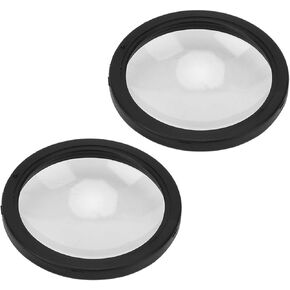plplaaoo Go Pro Max Lens Cover, 2Pcs Lens Protective Cover Acrylic Water Proof Antidust Anti oil Protective Lens Cover for Go Pro Max Sports Cameras High Light Transmittance Photography