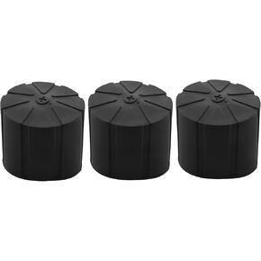 3Pcs Waterproof Silicone Universal Lens Cap Cover for 65-90mm DSLR Camera Lenses, black, 500241158
