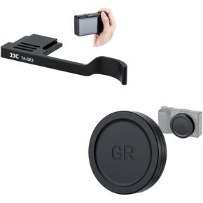 Metal Lens Cover Cap+Thumb Grip for GRIII GRIII HDF GRIIIx GRIIIx HDF