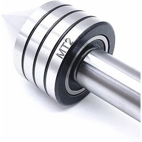 1pc CNC MT2 Cutter Lathe Tool Live Center Morse Taper Bearing Tailstock Center for Metal Wood Lathe Turning