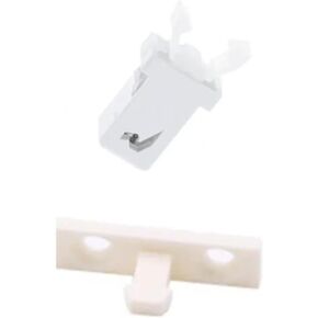 10Pcs Black White PR-001 Small Door Lock Switch Lock for MS Air Conditioner Set Top Box TV EVD DVD Door Cover(5Female 5Male Black)