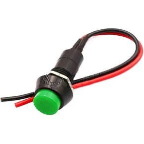1pcs Push Button Switch Waterproof Small car Circuit Wire Speaker Electrical Boat Shape Round line(Opening 34.8x24.8mm)