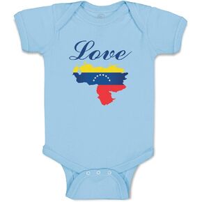 Cute Rascals Custom Boy & Girl Baby Bodysuit Love Venezuela A Funny Cotton Striped Clothes