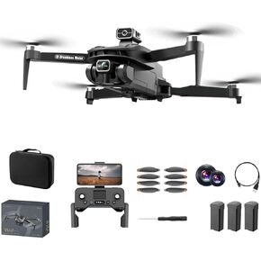 V168 Pro GPS Drone with 4K HDR Camera, 5GHz WiFi, 90 Mins Flight Time, Black, Beginner