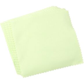 80pcs Green Microfiber Cleaning Cloths for Eyeglasses Camera Lens Screen Jewelry Scratch Portable Lint Sunglasses Phones More