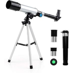 Girls Accessories, Telescop Convenientfor, Professional 90X Astronomical Landscape Telescop Convenient2 Magnification Eyepieces and 1.5X Barlow Len with Tripod