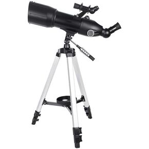 Adults, 80mm Aperture 400mm Telescop Convenientfor Astronomy BAK4 Prism Lens Astronomical Refractor Telescop Convenientwith Smartphone Mount and Tripod to Obse