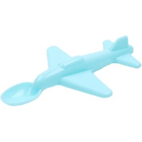 Small Airplane Shape Children's Spoon Environmental Protection PP Material Spoon Fashion Eco Friendly Kitchen Tableware, Blue