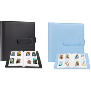 2 Pcs 256 Photos Album for Fujifilm Instax Mini Camera/Polaroid 2"x3" Pictures, 2x3 Photo Album Book for Fujifilm Instax Mini 11 9 90 70 40 8 Instant Camera, Polaroid Snap PIC-300 Z2300 Camera