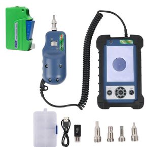 Optic Inspection Probe Video Display KIP-600V w/ 400X Magnification + Real Time Video Playback+ 3.5 inch HD LCD Display + 4 UPC Connectors + TF Card +1PC Optic Fiber Cleaning Cassette 500times