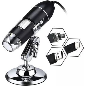Digital Microscope Magnifying Camera with Light Charging Stand Handheld Inspection Magnifier