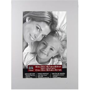 18" x 24" Ivory Mat With 12" x 18" Opening By Studio Décor - Acid Free Mat Board for Pictures, Documents, Certificates, Artwork, and Prints - 1 Pack