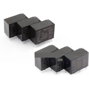 5PCS/LOT Relay HF33F JZC-33F-005 012 024-HS3 ZS3 4PIN 5PIN 5A 5V 12V 24V Power Relays(HF33F-012-HS3 (4PIN))