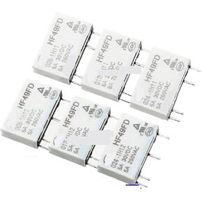 5pcs HF49FD Relay Industrial Relay HF49FD-005-1H11 HF49FD-012-1H11 HF49FD-024-1H11 1H12 5A 4PIN 5V 12V 24V MINIATURE RELAY (HF49FD-005-1H12)