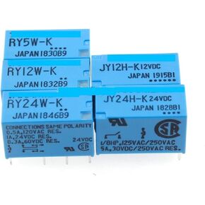 10pcs/lot RY5W-K 5VDC RY12W-K 12VDC RY24W-K 24VDC JY12H-K JY24H-K 1A 8PIN Signal Relay(RY24W-K(24V))