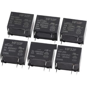 5PCS HF32F-G JZC-32F HF32F-005 012 024-HS / HS3 / ZS3 3A 5A 10A 250VAC 4PIN 5PIN HF32F-G-012-HS 5V 12V 24V Relay (HF32F-G-005-HS 10A)