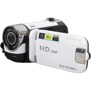 Video Camera Camcorder Digital Camera Recorder, 16MP Image Resolution and 1080p, 16X Digital Zoom, 2.7 Inch 270 Degree Rotation, Compact Travel Camera for Teens (US Plug)