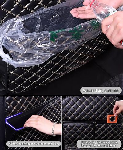 حصيرة مقعد للسيارة 2 PCS لمرسيدس بنز بنز A220D A250E A260 AMG A35 A45 ، حصص ركلة جلدية للسيارات ، وسادة حماية مقعد السيارة ، ومقاومة للخدش المضادة للركل in Kuwait