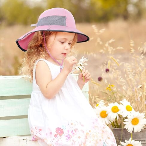 حماية من أشعة الشمس UPF 50+ Kids Wide Brim Neck Righ in Saudi Arabia