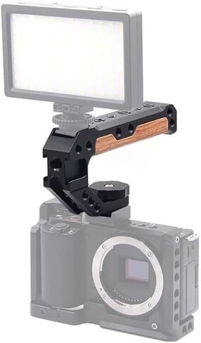 Camera Cage Rig Kit Top Handle Grip Cold Shoe Mount Compatible with Canon EOS R8 ARRI Housing SLR Video Protective Case (Only Handle Grip) in Saudi Arabia