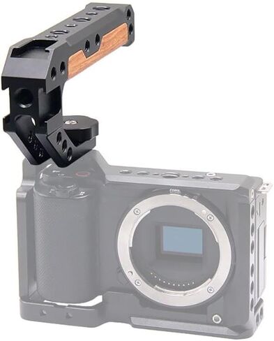 Camera Cage Rig Kit Top Handle Grip Cold Shoe Mount Compatible with Canon EOS R8 ARRI Housing SLR Video Protective Case (Only Handle Grip) in Saudi Arabia