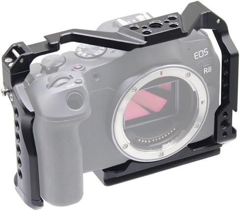 Camera Cage Rig Kit Top Handle Grip Cold Shoe Mount Compatible with Canon EOS R8 ARRI Housing SLR Video Protective Case (Only Handle Grip) in Saudi Arabia