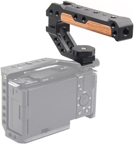 Camera Cage Rig Kit Top Handle Grip Cold Shoe Mount Compatible with Canon EOS R8 ARRI Housing SLR Video Protective Case (Only Handle Grip) in Saudi Arabia