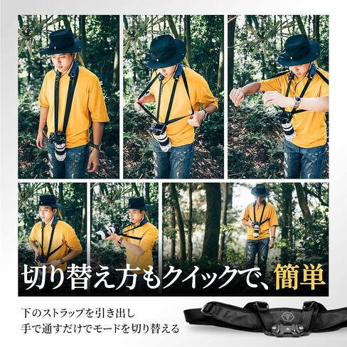 Silence Corner pi Strap Sport | Universal Convertible Padded Camera Carrying Strap with Manta Quick-Release Plate System in Saudi Arabia