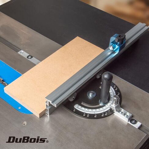 DUBOIS 51007 جدول SAW SAW MITER GAUGE SEDESS W/13 محطات زاوية دقيقة وقياسية 3/4 "× 3/8" شريط miter t-slotted t-slot ، يتضمن صفيحة t-track miter ، توقف t-track ، sea/metric in Kuwait