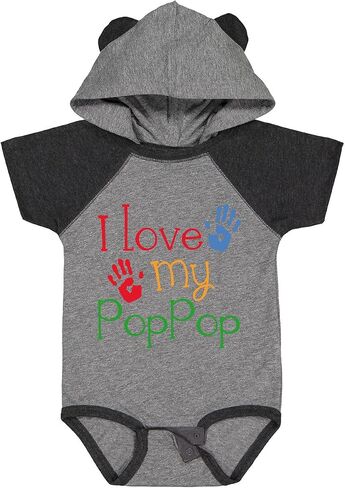 inktastic PopPop Grandkids Handprints Baby Bodysuit in Saudi Arabia