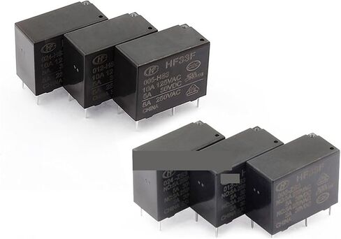 5PCS/LOT Relay HF33F JZC-33F-005 012 024-HS3 ZS3 4PIN 5PIN 5A 5V 12V 24V Power Relays(HF33F-012-HS3 (4PIN)) in Saudi Arabia