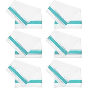 iplusmile 6pcs Cotton Dinner Napkins Absorbent Polishing Cloths for Glassware Compact Stylish Wine Cleaning Cloths for Dining Outdoor Use