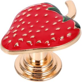 Strawberry Theme Zinc Alloy Handle for Cabinet Drawer Door Dresser Easy Install Design