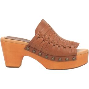 Dingo Womens Dreamweaver Studded Woven Platform Casual Sandals Casual Mid Heel 2-3" - Brown