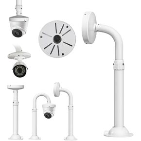 كاميرا أمان كاميرا حامل ، قوس كاميرا Dome Mountly Camera Camera Bracket لكاميرا/IP Camera/IP CAMPLY ، Type Type Telescopic قابل للتعديل (30.7-48.6 بوصة)