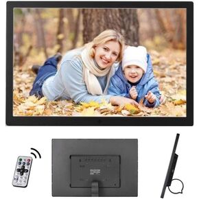 15.4-Inch HD Digital Photo Frame with Motion Sensor, Remote Control, 1080x800 LED Display, USB/SD Card Support