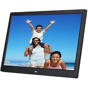 15-Inch Digital Photo Frame with HD 1280x800 IPS Display, Auto-Rotate, Motion Sensor, Video & Music Playback