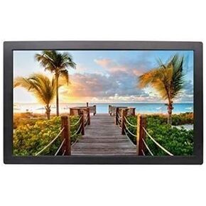 21.5-Inch Digital Photo Frame with 1080P HD Display, Wall Mount, Remote Control, Video/Music Playback, Clock & Calendar