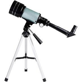 PortableTelescop Convenientfor Adult,70mm Refractor Telescop Convenientwith Tripod & Finder Sc,Fully-Coated Glass Optics,1.5X Erecting Eyepiece 3X Barlow Lens
